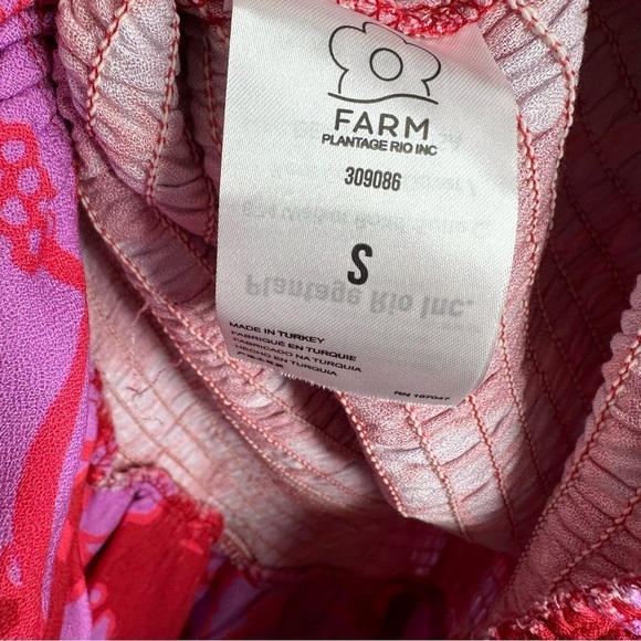 New Farm Rio Living Nature Dress Red Purple Long Sleeve Size S - Picture 13 of 16